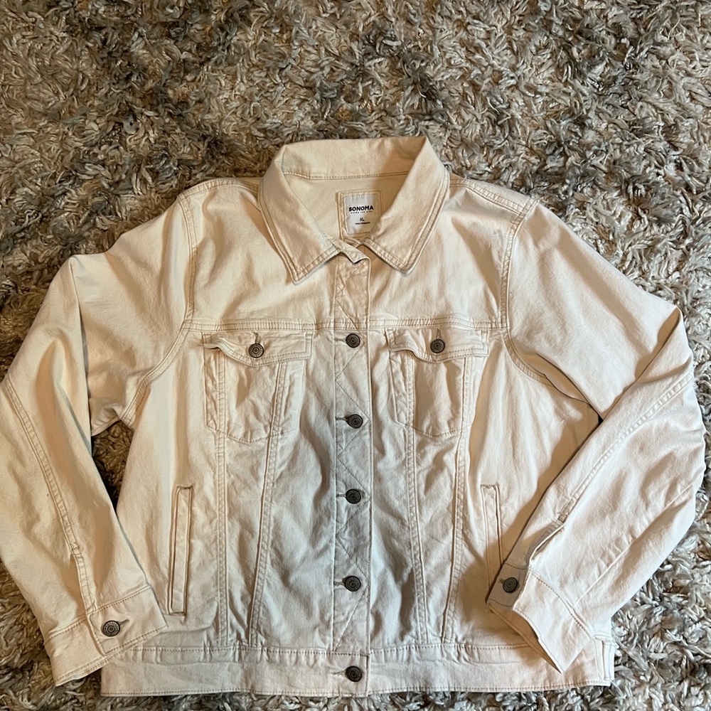 Sonoma Off-White Denim Jacket - Picture 3 of 6